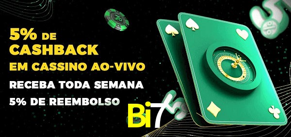 Promoções do cassino ao Vivo Bi7